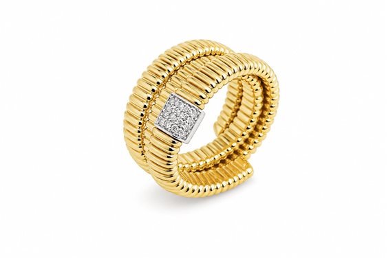 Ring Antorà Woman in Gold Diamante 0.24 Ct 5221 AN - 5221 AN